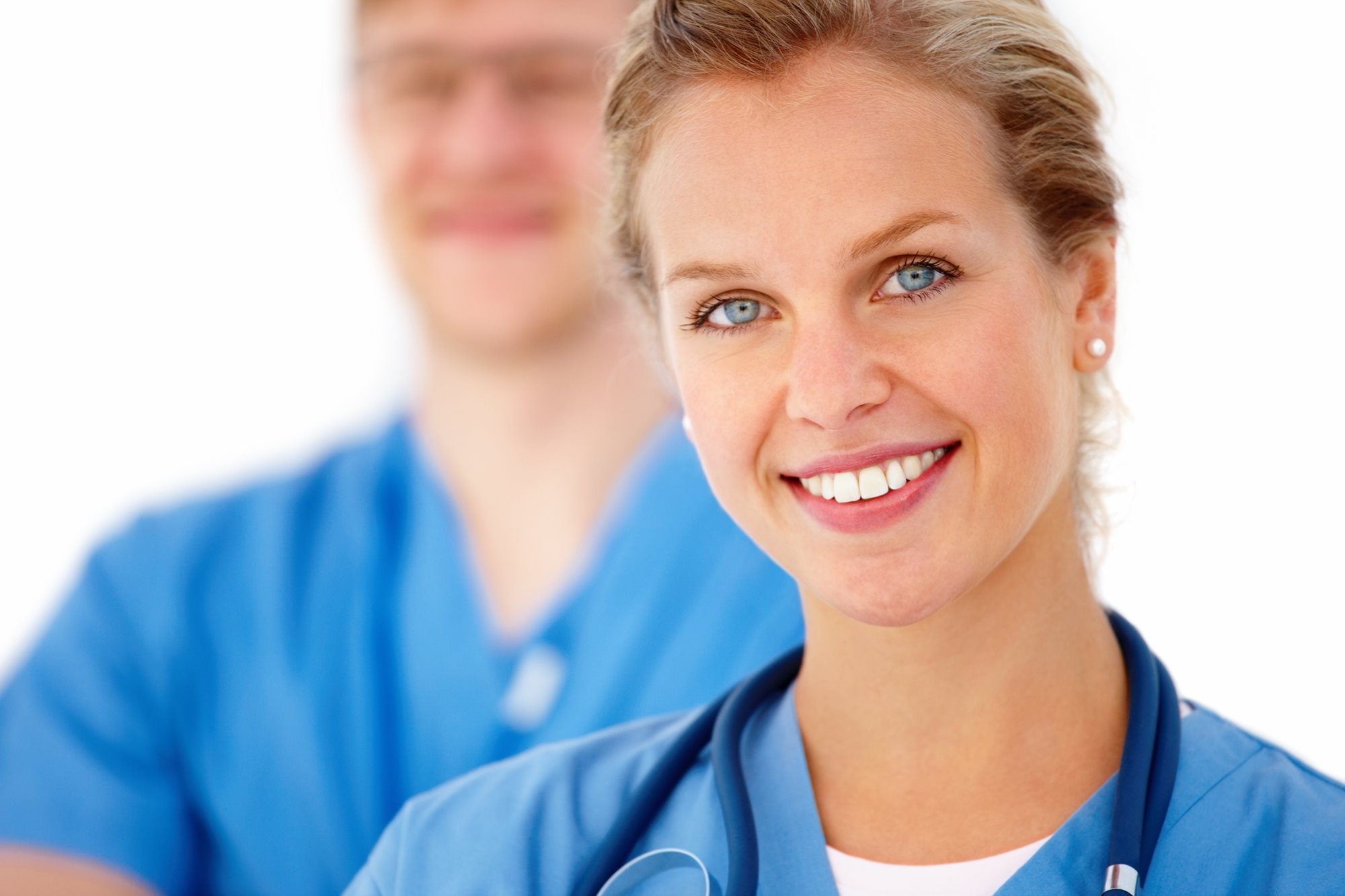 Nurses smiling.