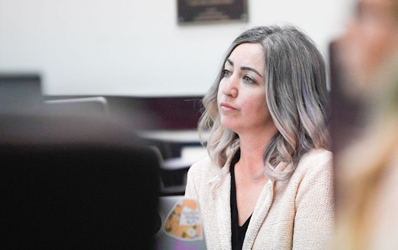 convicted nurse in court