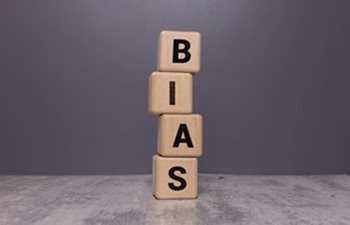 Wooden blocks spelling BIAS