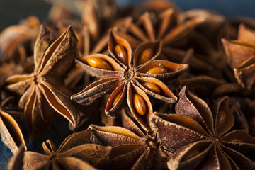 Small pile of star anise