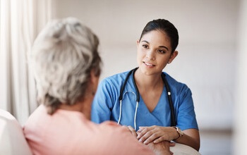 Nurse and LTC resident