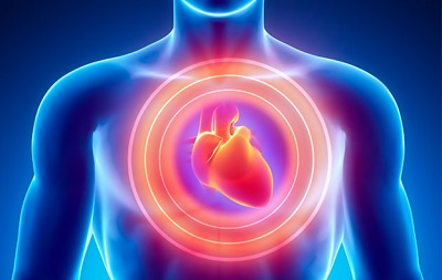 image of a man with an enlarged heart
