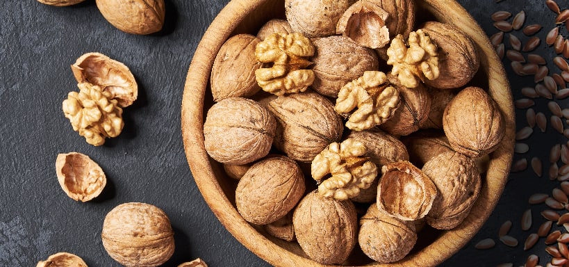 bowl of walnuts