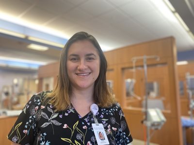oncology nurse smiling