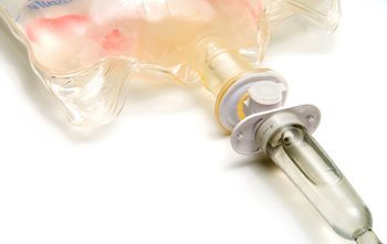 Bag of IV fluids