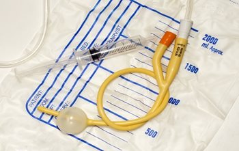 Foley catheter and bag