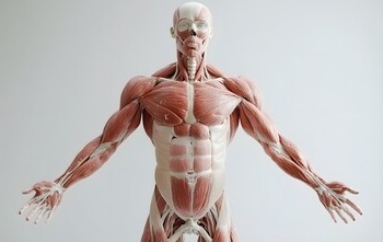 Anatomical skeleton and muscle model