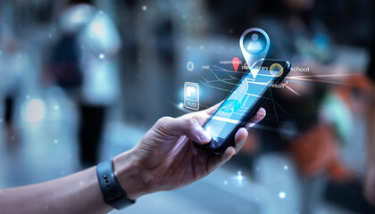 man holding a smart phone